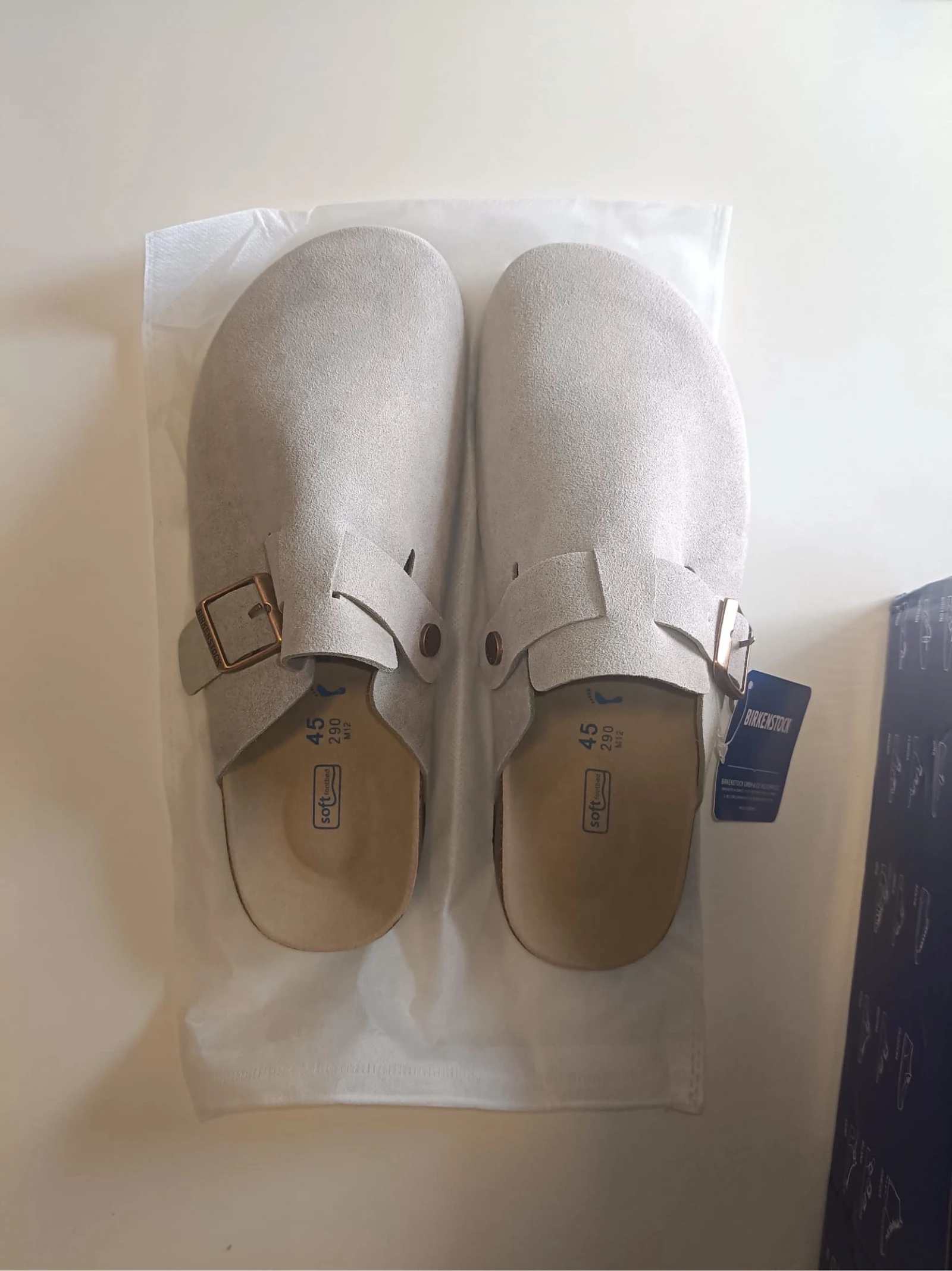 Birkenstock Boston soft brancas tamanho 45 – photo 3